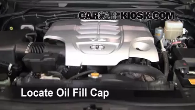 2008 Toyota Land Cruiser 5.7L V8 Huile Ajouter de l'huile